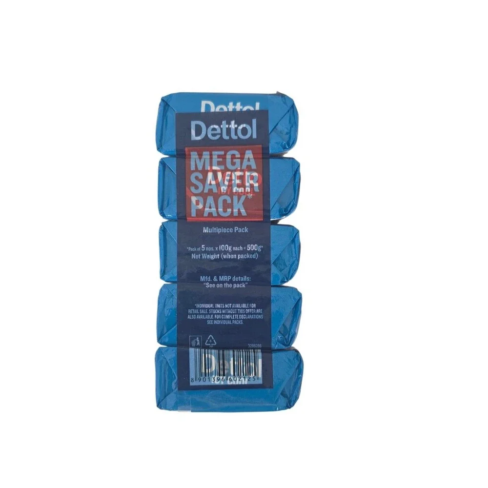 Dettol Icy Cool 3X Intense Cooling Bar Soap Value Pack 5 x 3.52 oz